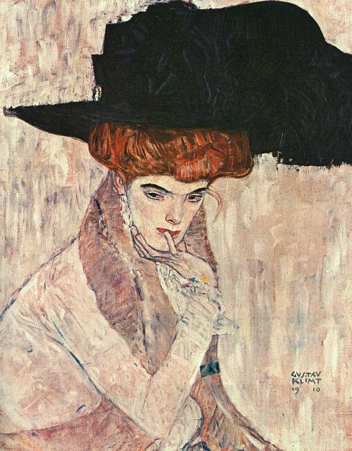 Gustav Klimt The Black Feather Hat China oil painting art